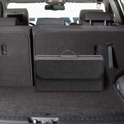 Herramientas de almacenamiento antideslizantes, color gris oscuro, toallas, accesorios para coche, caja de fieltro plegable Universal de alta calidad, 1 ud.