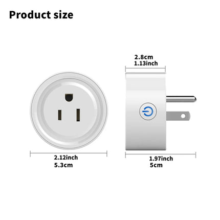Enchufe Inteligente WiFi Tuya de 20A – Control de Voz y Monitoreo de Energía