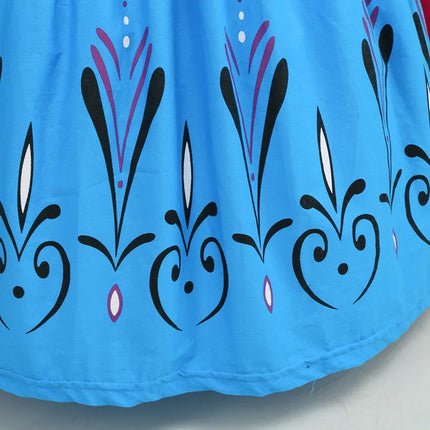Disney niñas Reina de la nieve Elsa coronación vestido de princesa elegante ropa de fiesta niños carnaval Frozen Girl Cosplay princesa tela