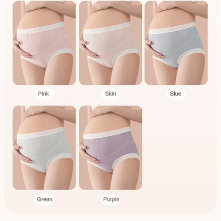 Bragas cómodas y transpirables de cintura alta, vestidos de maternidad suaves para mujeres embarazadas, bragas de realce, ropa para mujeres embarazadas, pantalones, 3 uds.