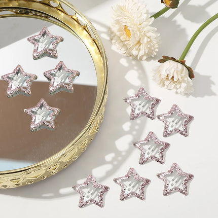 AWAYTR, 5 uds., pinzas para el cabello de estrella ahuecadas, horquillas a presión de estrella, tocado dulce, pasadores para el cabello, accesorios para el cabello para niñas, Dropship