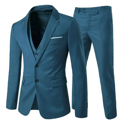Trajes elegantes para hombre para boda, 3 piezas, 2 conjuntos de chaquetas, chaleco, pantalones, Blazers, traje clásico de negocios, traje Formal completo 2024