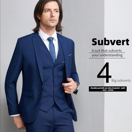 Trajes para hombre elegante boda 2 piezas conjunto chaquetas pantalones Blazers traje Formal ajustado moda negocios clásico 2025 disfraz