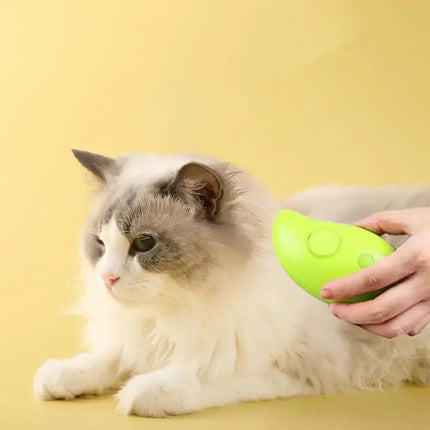 Cepillo de vapor para gatos, cepillo humeante para perros 3 en 1, cepillos de pelo para gatos con pulverizador eléctrico para masaje, peine para el cuidado de mascotas, peines para depilación