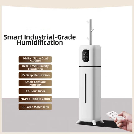 Humidificador de capacidad ultragrande de 9L, humedad constante inteligente + esterilización UV, Control WIFI, dormitorio, sala de estar y oficina