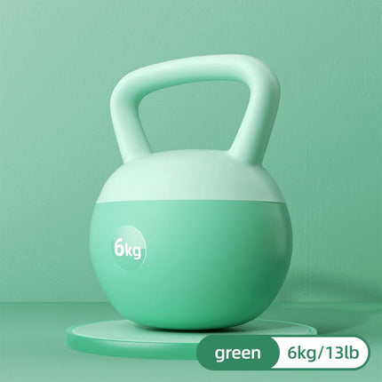 Kettlebells suaves con Base antideslizante resistente a impactos, juegos de pesas de entrenamiento de agarre ancho para levantamiento de pesas en el hogar