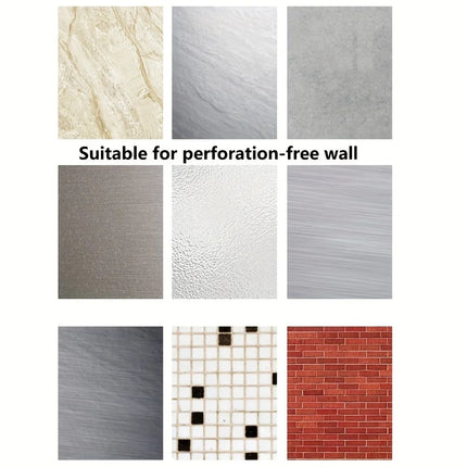 Desagüe de pasta de dientes montado en la pared y estante de almacenamiento de cepillos de dientes para suministros de baño, habitación, sala de estar, almacenamiento multifuncional, 1-3 uds.