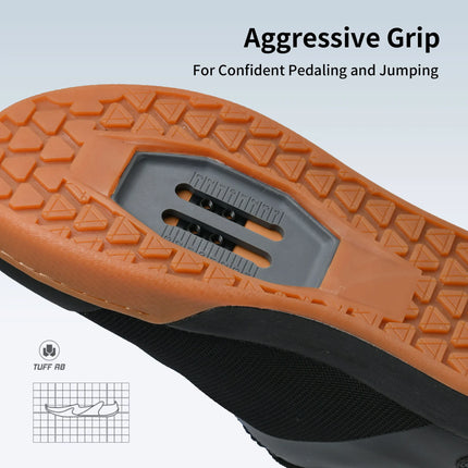 Zapatos de bicicleta de montaña Sandugo MTB para ciclismo XC/Enduro/DH, estabilidad del sistema de dial de encaje de velocidad (pedal plano/versión sin enganche)