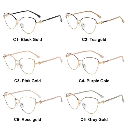 VICKY, nueva moda, Simple, ojo de gato, diseño de marco personalizado, gafas de lectura antiluz azul para mujer, prescripción personalizable