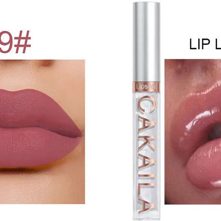 CAKAILA-Juego de 10 pintalabios de terciopelo mate, Pintalabios líquido de larga duración, resistente al agua, tinte húmedo