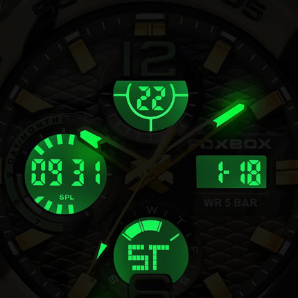 Reloj Electrónico Deportivo LIGE para Hombre – Pantalla LED de Lujo y Diseño Militar Resistente al Agua