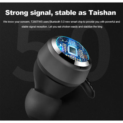 Nuevos auriculares JBL T280 TWS True Wireless Bluetooth, auriculares con reducción de ruido, auriculares deportivos impermeables, tapones para los oídos para deportes al aire libre