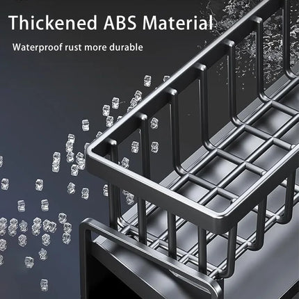 Rejilla de drenaje para cocina, estante de esponja para fregadero del hogar, cesta de trapo, esponja para lavar platos, drenaje de toallas, estante de plástico, accesorios de baño