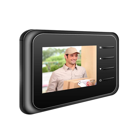 Timbre WiFi con Cámara y Visor de Puerta – Mirilla Digital con Monitor Inalámbrico, Vista en Vivo, Visión Nocturna, Captura de Fotos y Grabación