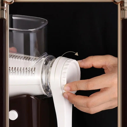 Kitchen Veggie Chopper Multifunction Rotary Cheese Grater Manual Drum Grater Food Shredder Vegetable Slicer Cutter Meat Grinder