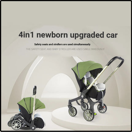 Cochecito de bebé multifuncional 4 en 1, carrito Convertible para recién nacido, asiento de seguridad, Combo, cochecito de bebé plegable