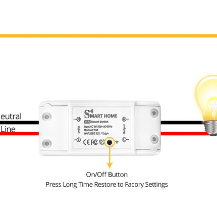 Interruptor Inteligente Tuya WiFi – Control de Luz Inalámbrico con App, Voz y Temporizador