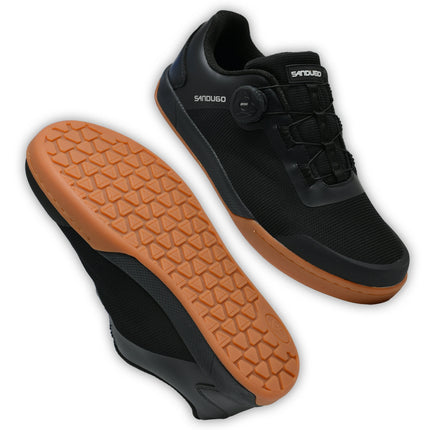 Zapatos de bicicleta de montaña Sandugo MTB para ciclismo XC/Enduro/DH, estabilidad del sistema de dial de encaje de velocidad (pedal plano/versión sin enganche)