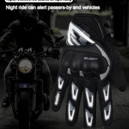 Suomy Guantes de Moto Guantes de Moto pantalla táctil Guantes transpirables Guantes de Moto carreras verano primavera hombres mujeres Luva Moto DH
