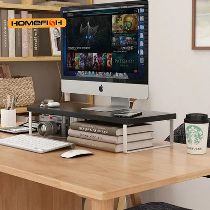 Monitor de ordenador Base de Monitor elevada estante de almacenamiento para el hogar y la Oficina estante de almacenamiento creativo de escritorio suministros de almacenamiento de oficina