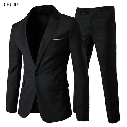 Trajes elegantes para hombre para boda, 3 piezas, 2 conjuntos de chaquetas, chaleco, pantalones, Blazers, traje clásico de negocios, traje Formal completo 2024