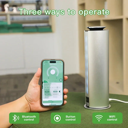 Nuevo tipo de poste, máquina difusora de Aroma de fragancia para el hogar con carga de batería, Bluetooth, WiFi, aplicación, purificador de aire y Perfume de 300m3, aceite aromático