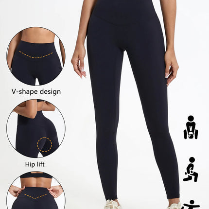 Hearuisavy-mallas de cintura alta de telas súper suaves, pantalones de Yoga para gimnasio de secado rápido, mallas de entrenamiento para correr, mallas deportivas de realce para mujer
