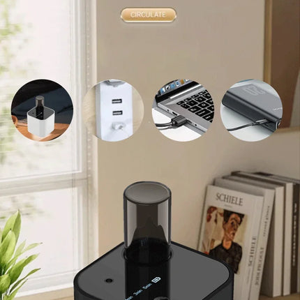 Difusor de Aroma de aceite esencial puro recargable, nebulizador de fragancia sin agua portátil USB de aire fresco para el hogar y la Oficina