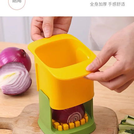 Vegetable Chopper Onion Dicing Artifact French Fries Slicer Kitchen Gadget Cucumber Potato Slicer Fruit Veggie Cutting Tool