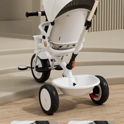 Trciclos de bebé, cochecito triciclo multifuncional 4 en 1 de alta calidad para niños de 2 a 4 años, regalos gratis para usted