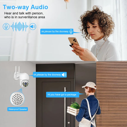 Smar 8CH NVR 5MP Kit de cámara inalámbrica Ai Humman detectar al aire libre 3MP PTZ WiFi visión nocturna CCTV sistema de vigilancia de seguridad ICsee