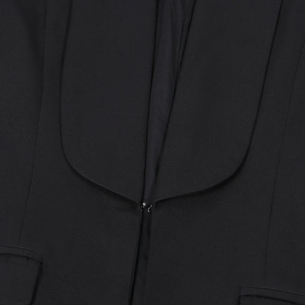 Conjunto de chaqueta larga X de manga larga para mujer, abrigo + traje de pantalón largo, ropa de calle de primavera 2025, conjunto de dos piezas, trajes de trabajo de África OL