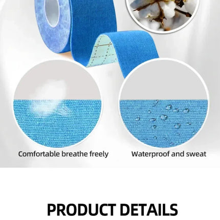 Cinta de kinesiología de 2,5 CM x 5M para cara, línea en V, cuello, ojos, levantamiento de arrugas, cinta adhesiva, herramienta de cuidado de la piel Facial, vendaje elástico