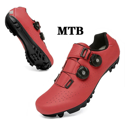 Zapatillas de ciclismo MTB para hombre, botas deportivas para bicicleta de carretera, zapatillas planas de velocidad de carreras, calzado para bicicleta de montaña, zapatos de ciclismo con Pedal Spd
