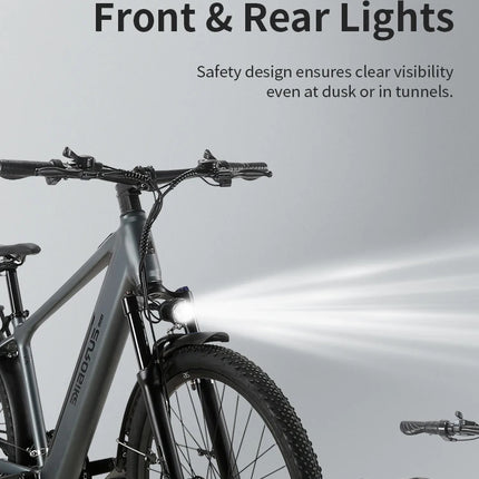 Bicicleta eléctrica con Motor de 400W, batería de litio extraíble de 48V y 15AH, bicicleta eléctrica todoterreno de montaña para adultos de 26 pulgadas y 21 velocidades