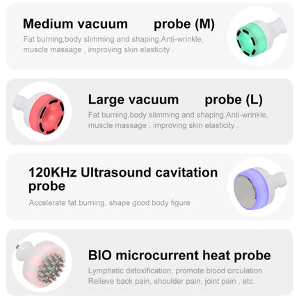 AOKO 120K vacío 5D cavitación ultrasónica quema grasa eliminación de celulitis cuerpo adelgazamiento forma masaje explosión máquina multifunción