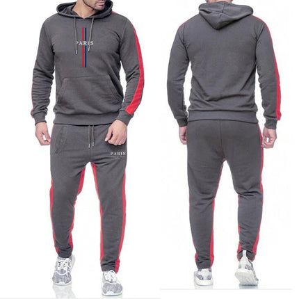 2025 última sudadera con capucha para hombre, conjunto de pantalones de chándal, sudadera deportiva informal, ropa de entrenamiento para otoño e invierno, trajes para correr, trajes para hombre