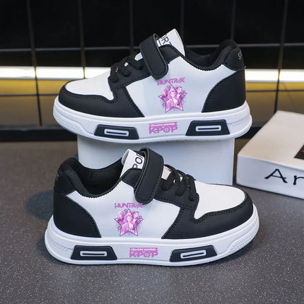 KPop Demon Hunters zapatillas de deporte informales para niños, zapatos deportivos para niñas, zapatos para correr de baloncesto para estudiantes de dibujos animados, zapatos de tenis para niños, regalos