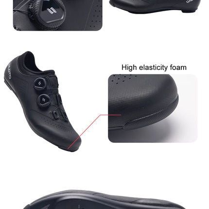 Zapatos de ciclismo WILDTO, zapatos de bicicleta de carretera para hombre, velocidad plana, nueva dureza9, zapatillas de ciclismo profesionales de fibra de vidrio, calzado con tacos SPD