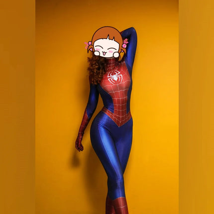 Mujer niñas PS4 juego Spiderman superhéroe Cosplay disfraz Halloween mono Zentai traje adulto mono