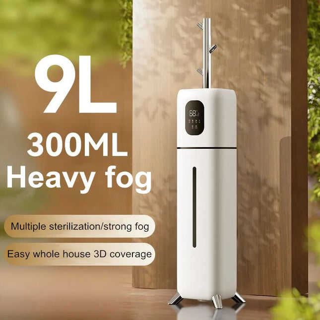 Humidificador de capacidad ultragrande de 9L, humedad constante inteligente + esterilización UV, Control WIFI, dormitorio, sala de estar y oficina