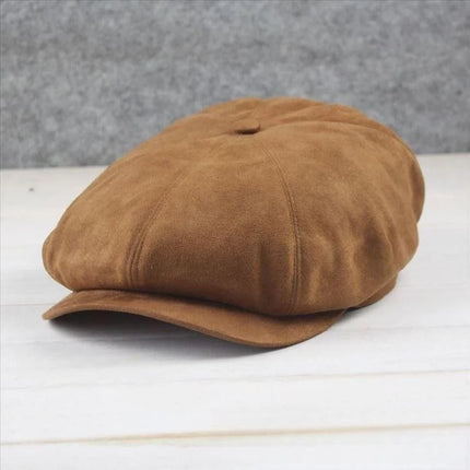 Gorro de hiedra de talla grande para hombre, gorro de cabeza grande para primavera, verano y otoño, boina de lino, gorros planos de lana para invierno, 55-59cm, 60-61cm